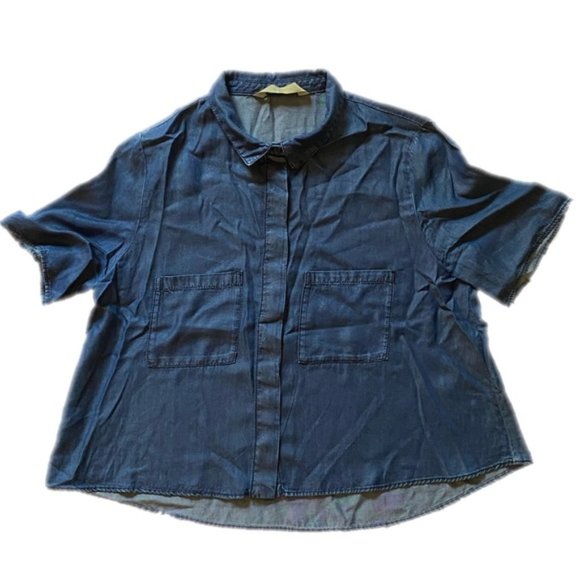 Zara Denim crop top - Picture 7 of 9